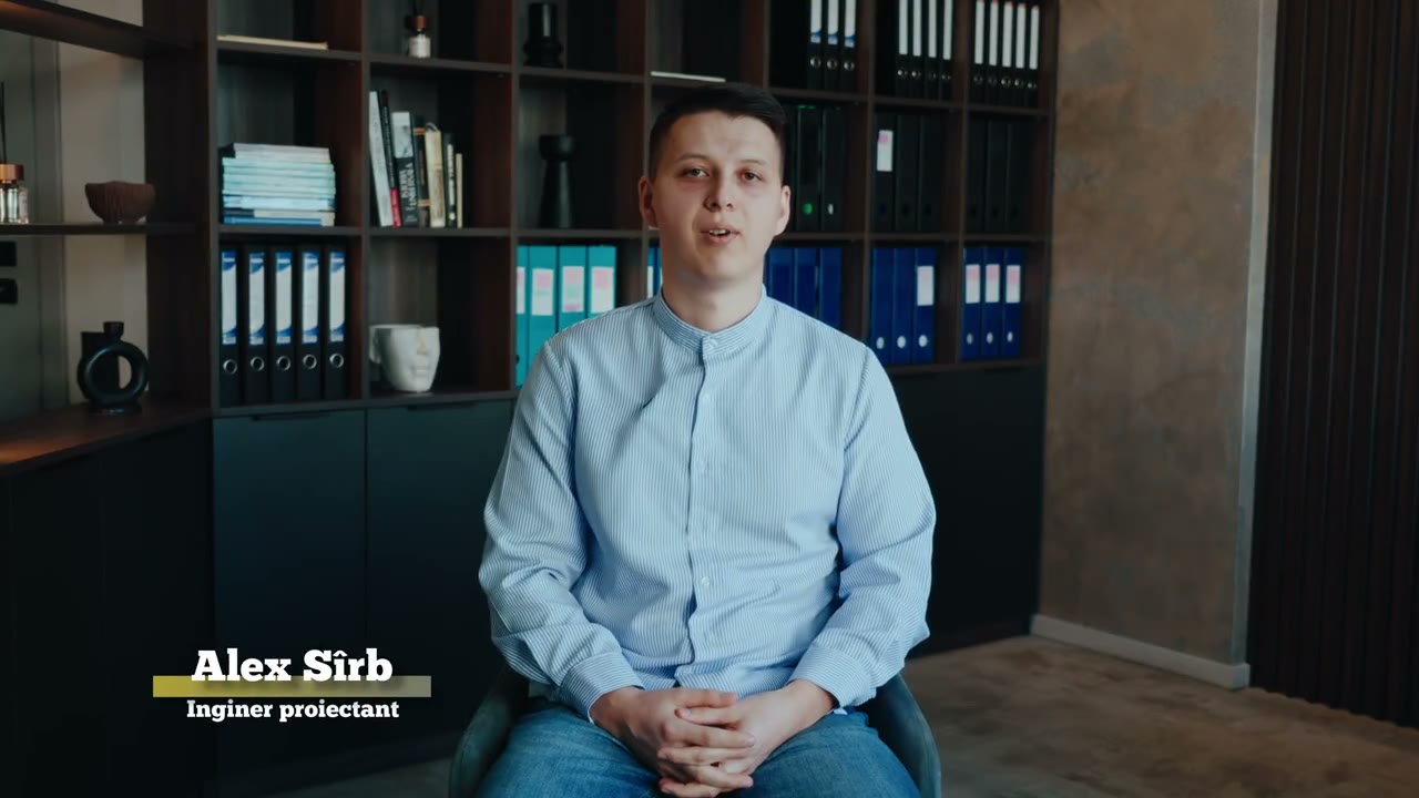 Alex Sîrb, inginer proiectant Prorezis Studio, în prezentarea video