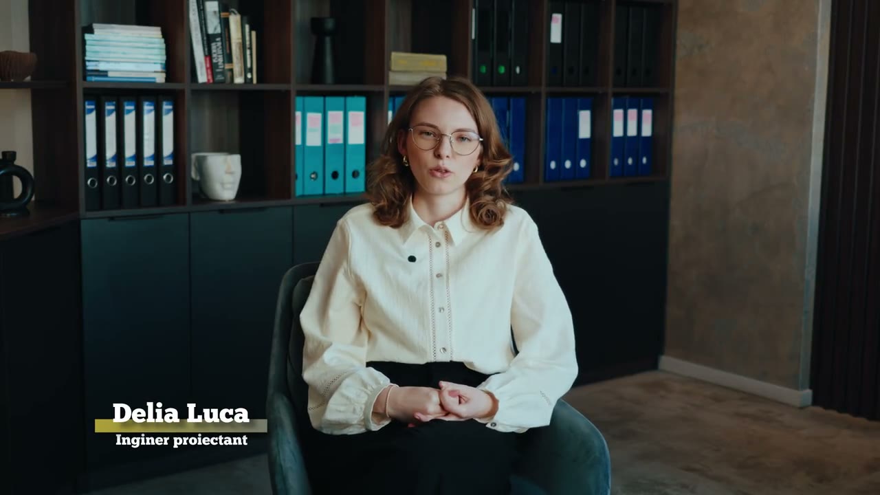 Delia Luca, inginer proiectant Prorezis Studio, în prezentarea video