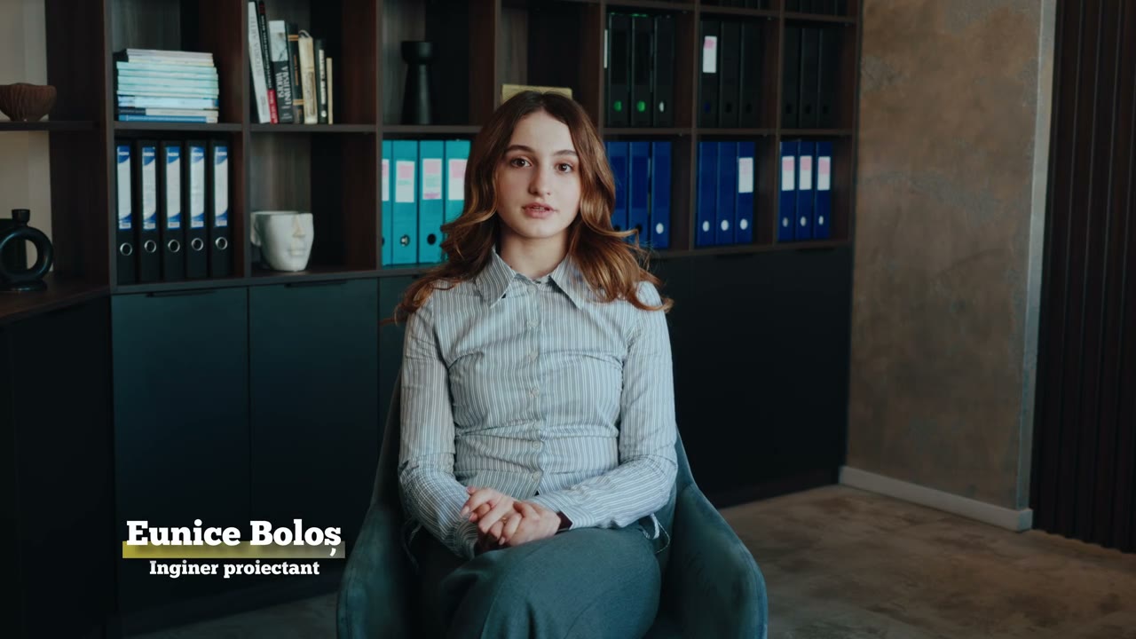 Eunice Boloș, inginer proiectant Prorezis Studio, în prezentarea video