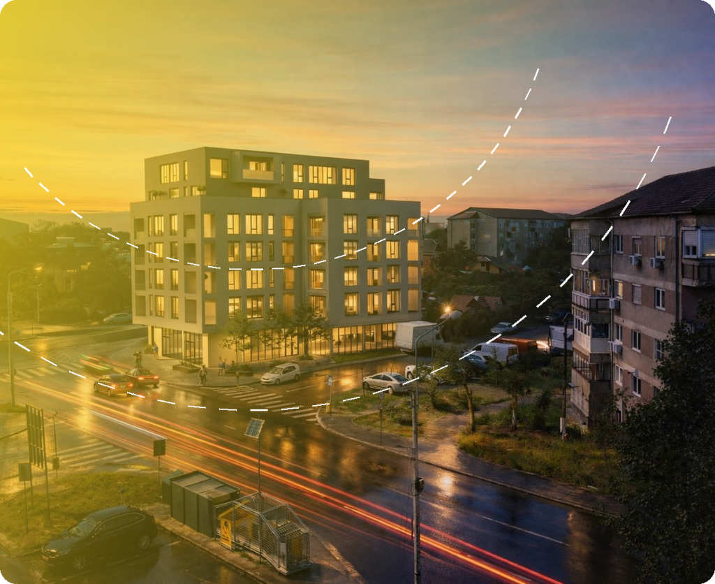 Imobil mixt S+P+4E+2Er – str. Atelierelor, Oradea – proiect de structură Prorezis Studio