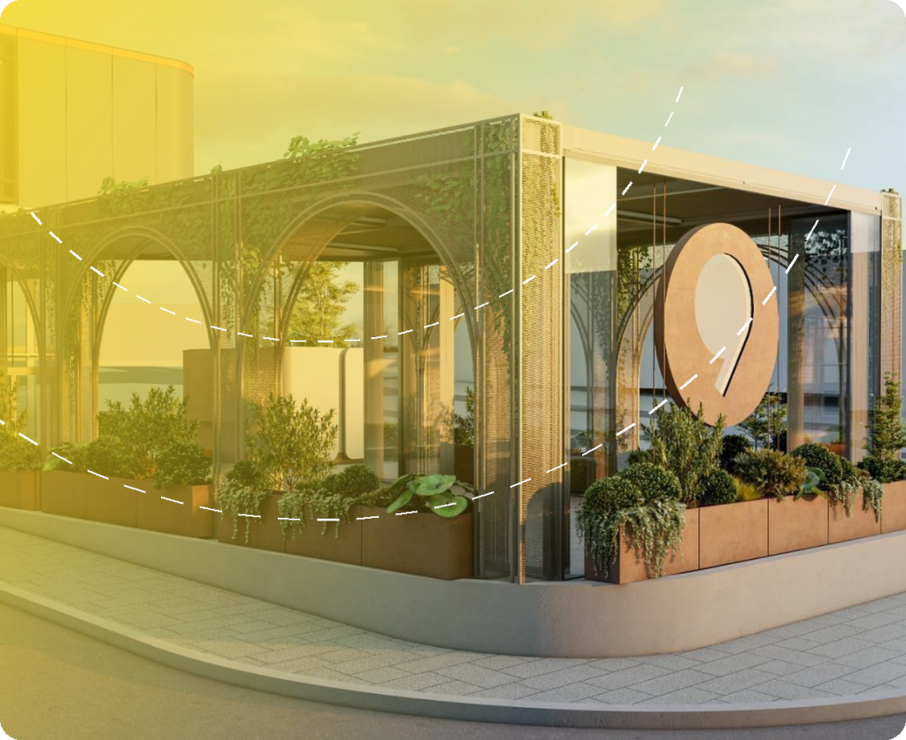 Terasă exterioară restaurant Piața 9 – Oradea – proiect de structură Prorezis Studio