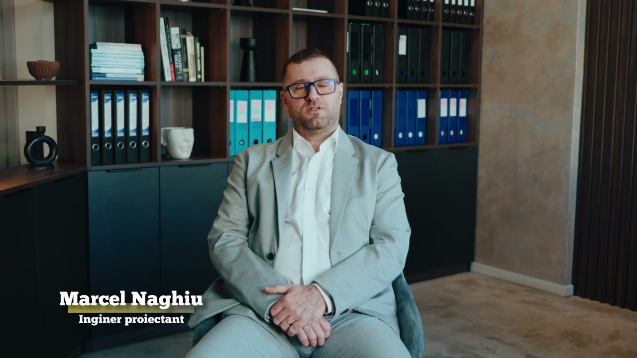 Marcel Naghiu, inginer proiectant Prorezis Studio, în prezentarea video